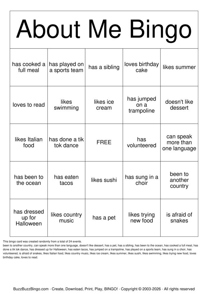 Download Free About Me Bingo Bingo Cards Download Free About Me Bingo Bingo Cards