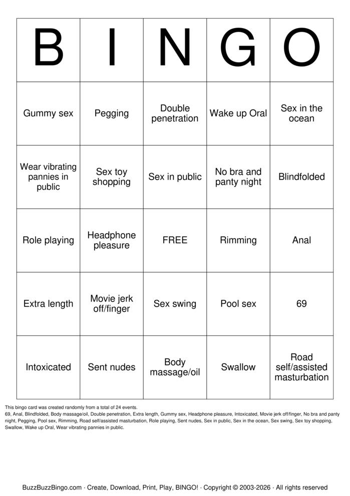 Download Free Sex Act Bingo Bingo Cards Download Free Sex Act Bingo Bingo Cards