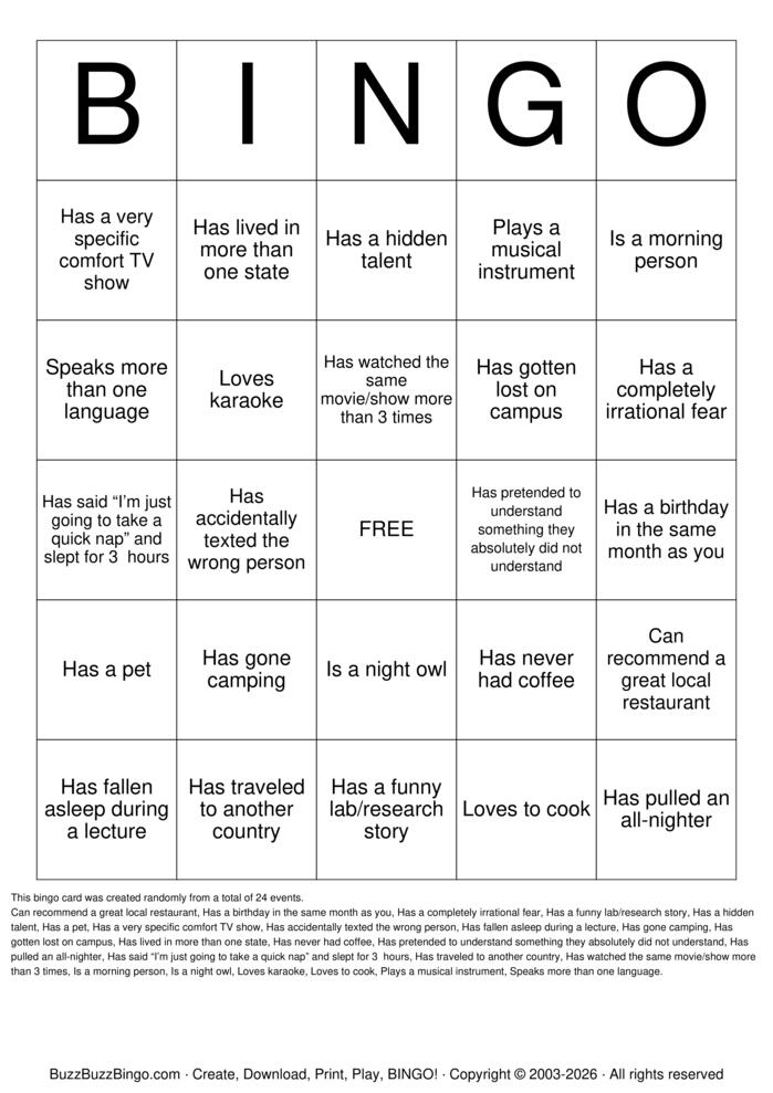 Download Free Find Someone Who... Bingo Cards Download Free Find Someone Who... Bingo Cards