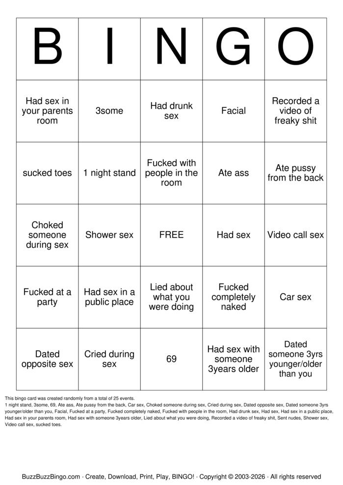 Download Free Freaky Bingo  Bingo Cards