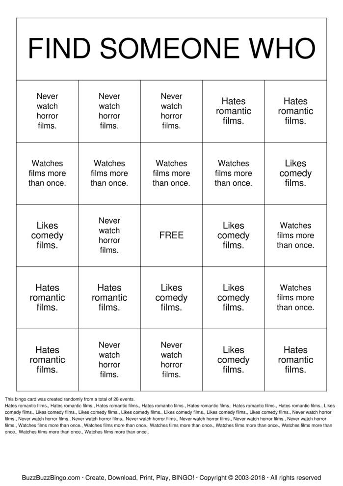 Find Someone Who Bingo Cards to Download, Print and Customize!