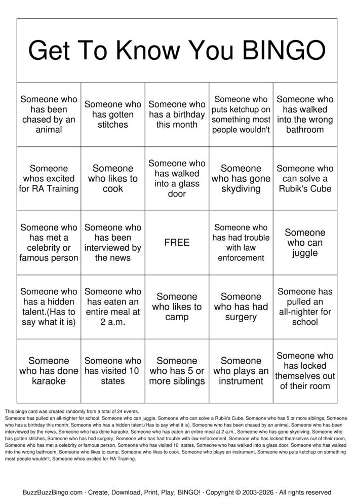 Download Free Get To Know You Bingo Bingo Cards Download Free Get To Know You Bingo Bingo Cards