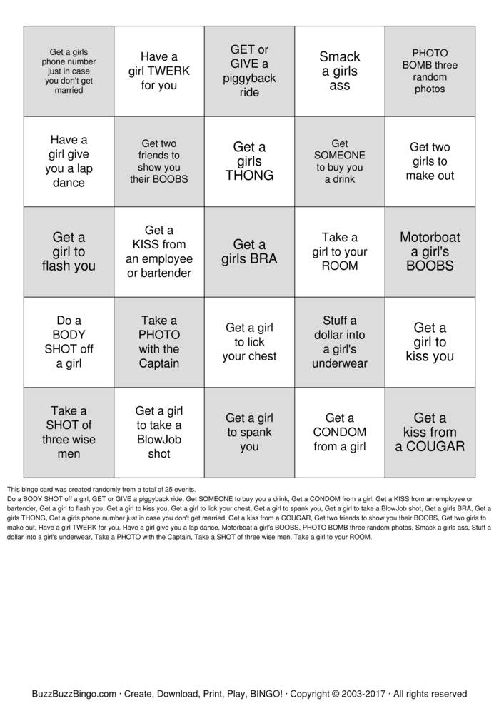 Ladies Love Dean Bachelor Party Bingo Cards to Download, Print and ...
