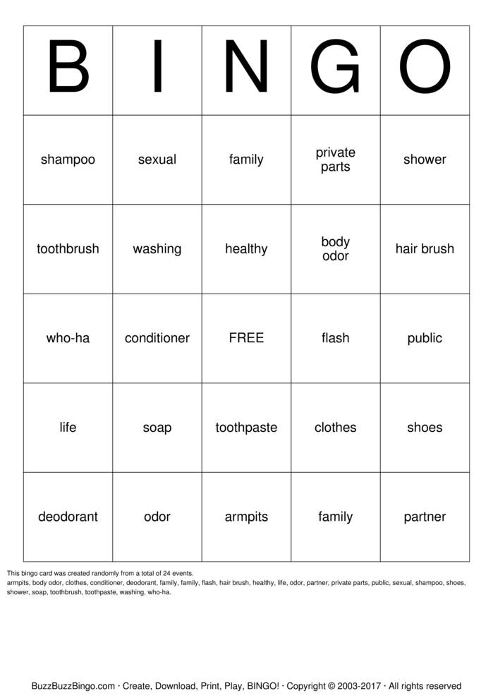 flash Bingo Cards to Download, Print and Customize!
