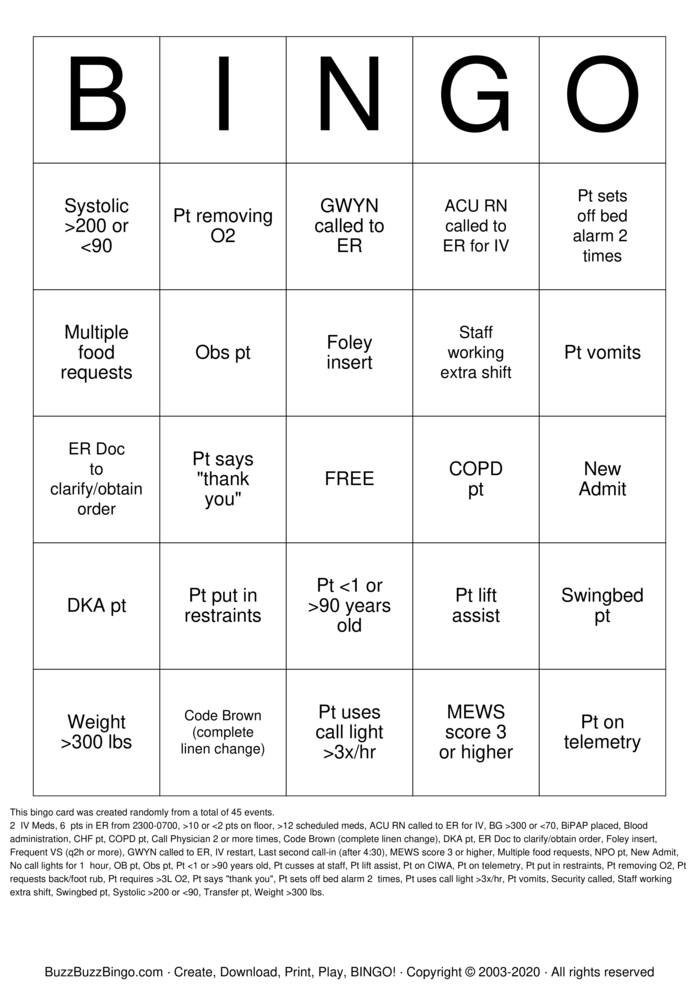 Download Free ACU Bingo Bingo Cards