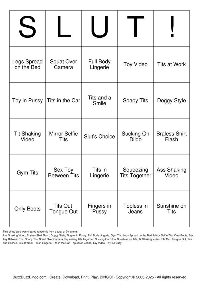 Download Free Custom Bingo Cards