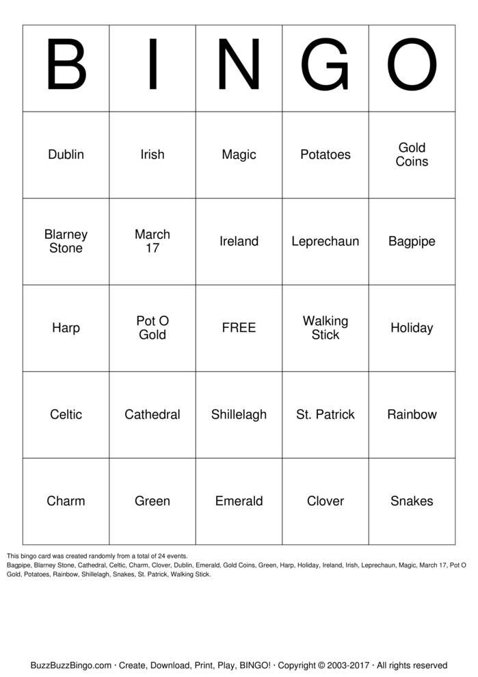 Custom Bingo Cards to Download, Print and Customize!