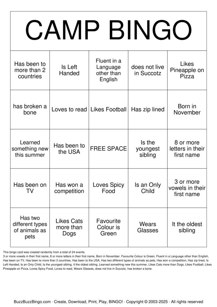Download Free ICEBREAKER BINGO Bingo Cards