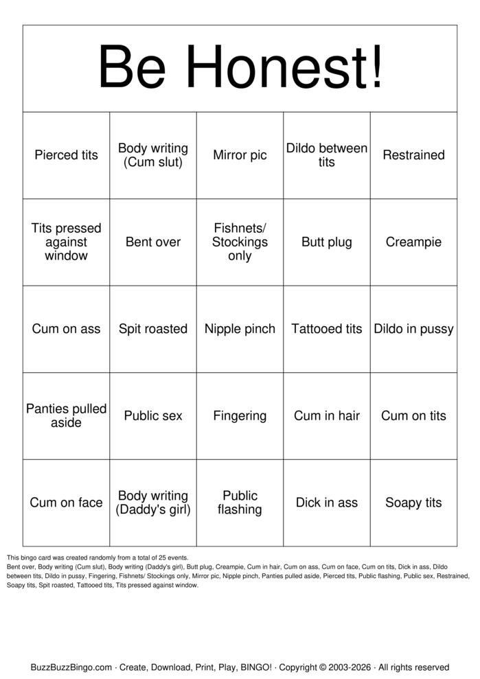 Download Free NSFW Bingo Bingo Cards Download Free NSFW Bingo Bingo Cards
