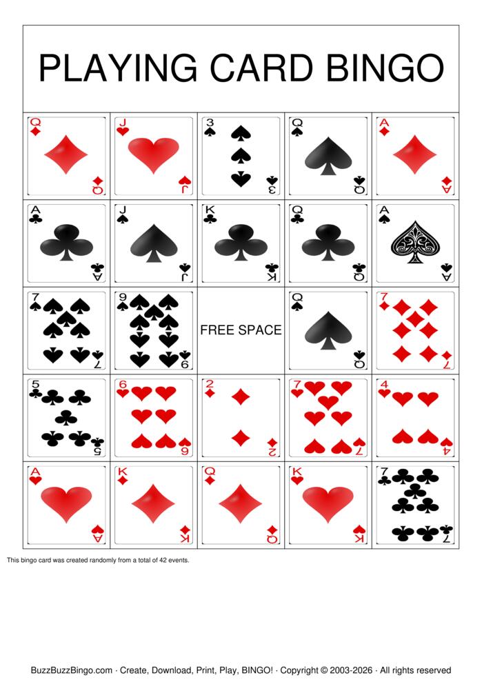 Download Free Pokeno Bingo Cards