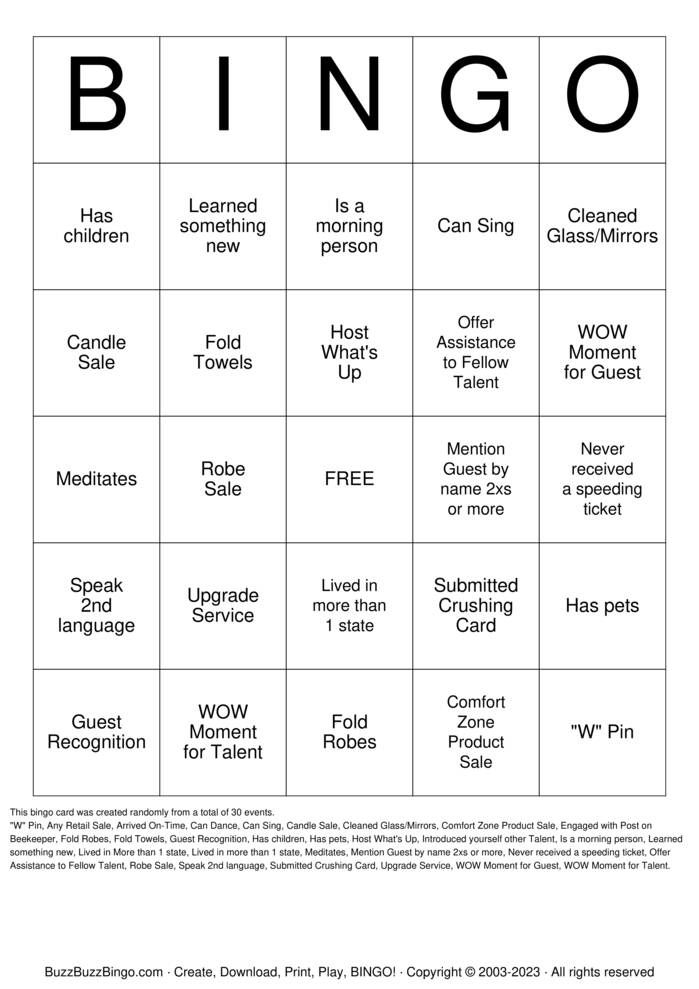 Spa Bingo Party Bingo Cards to Download, Print and Customize!