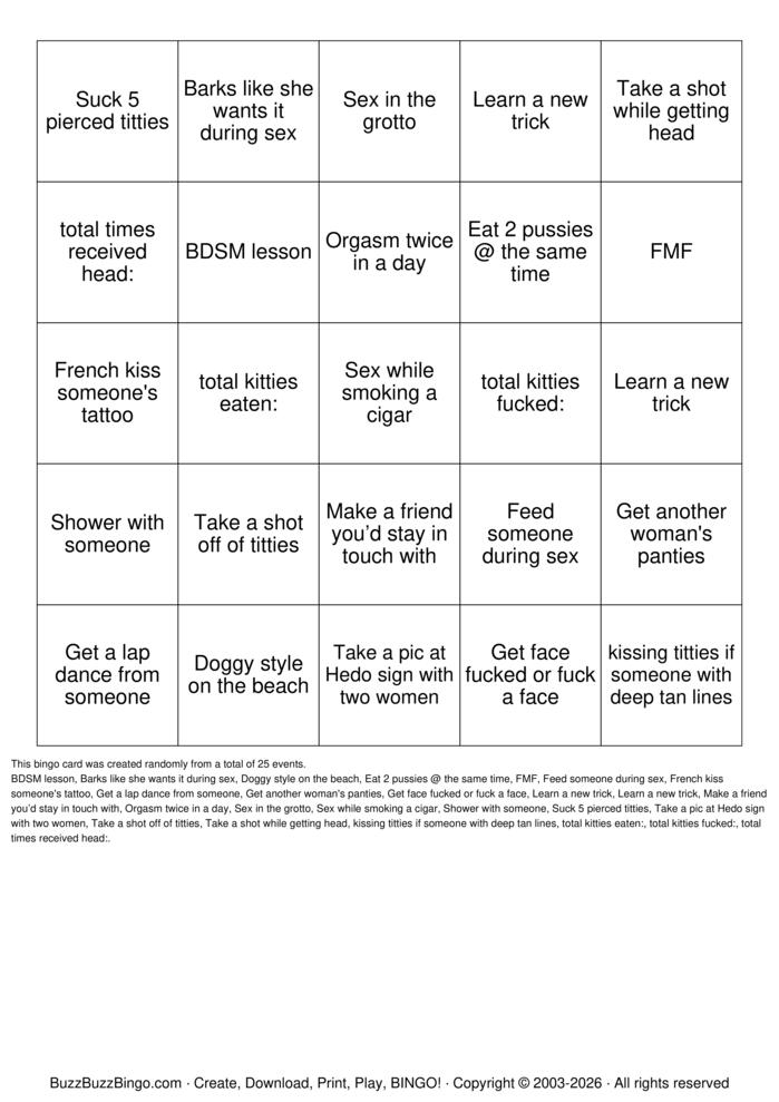 Download Free Swinger Bingo Bingo Cards
