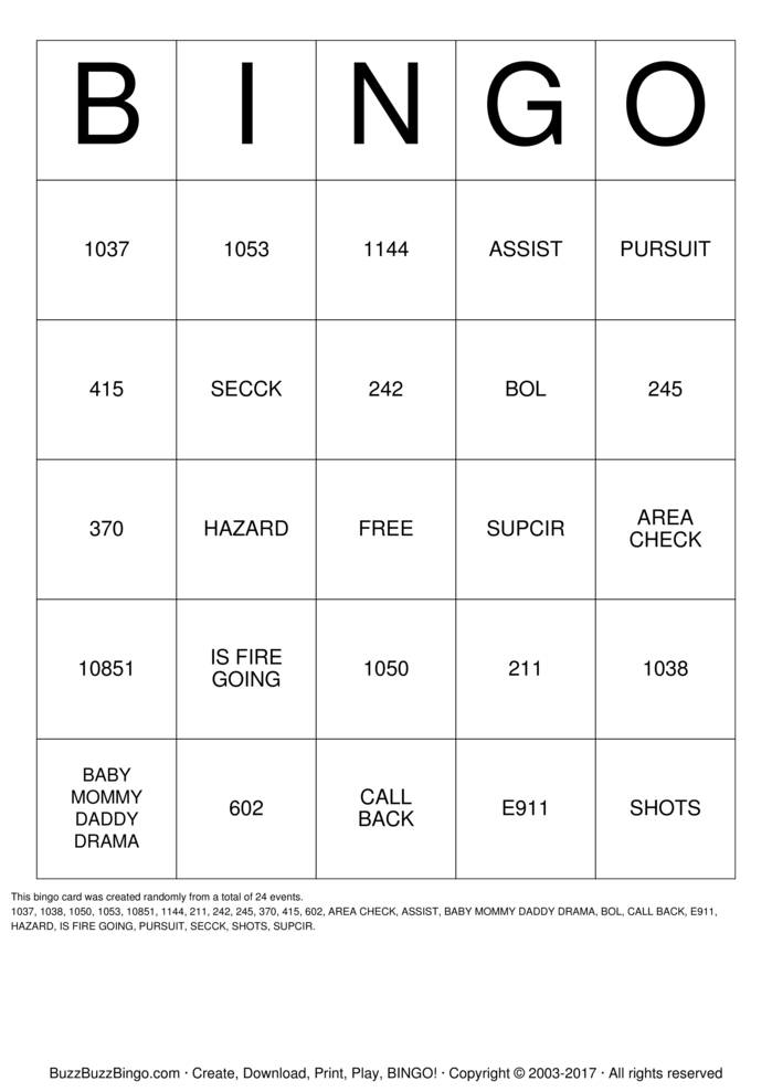 Download Free Custom Bingo Cards