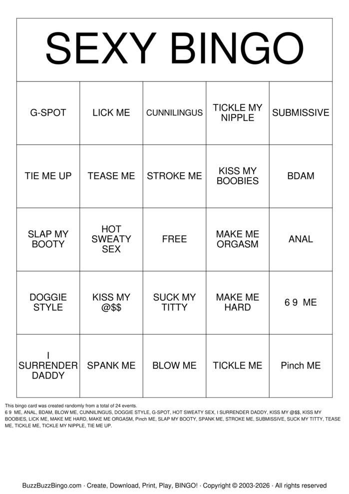 Download Free DIRTY BINGO Bingo Cards Download Free DIRTY BINGO Bingo Cards