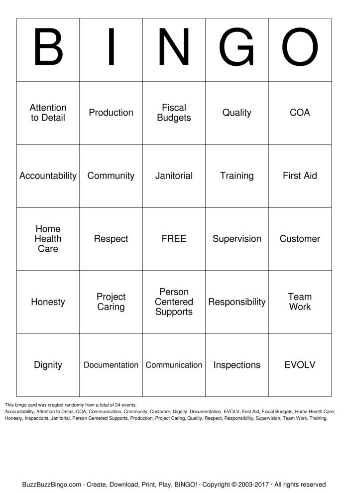 Download Free In-Service Day Bingo Cards