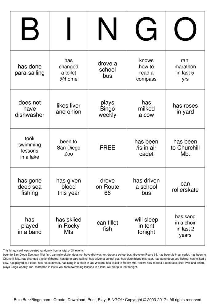 Family Reunion Bingo Cards to Download, Print and Customize!