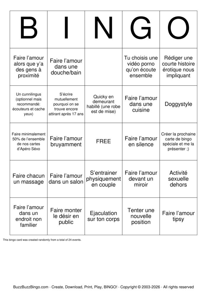 Download Free Sex Act Bingo Bingo Cards Download Free Sex Act Bingo Bingo Cards