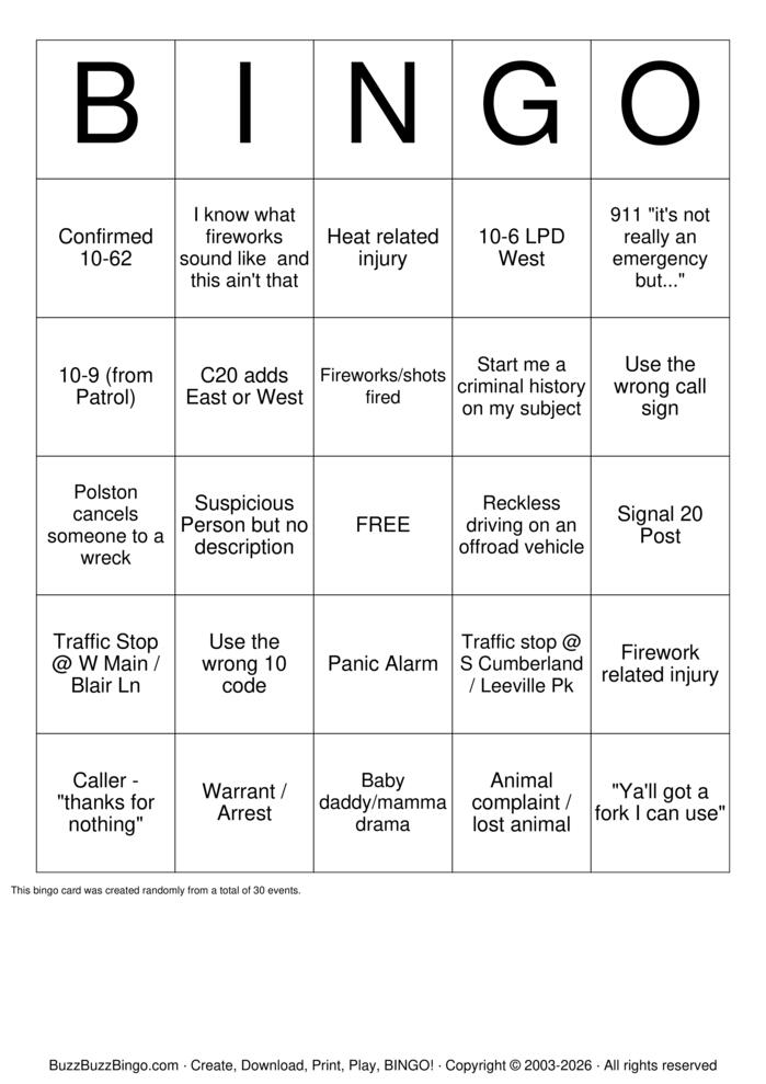 Download Free 4th of July Bingo Bingo Cards
