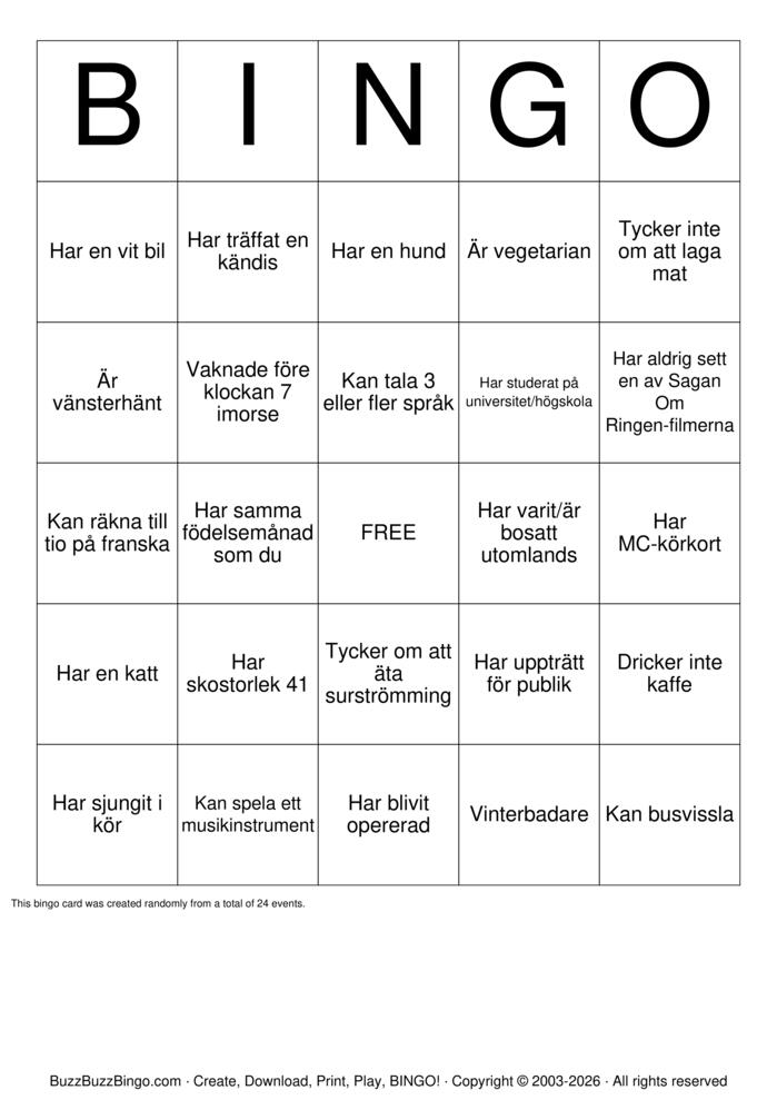Download Free Mingelbingo Bingo Cards