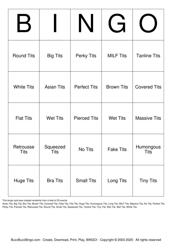 Download Free T I T S Bingo Cards