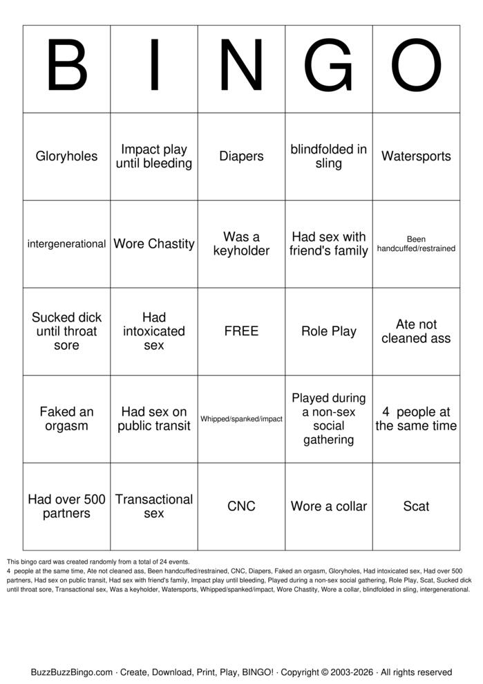 Download Free Freak like Gord Bingo Cards