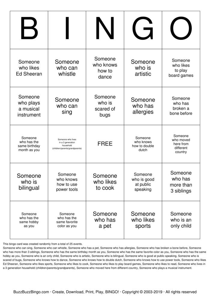 Download Free Friendship Bingo Bingo Cards Download Free Friendship Bingo Bingo Cards