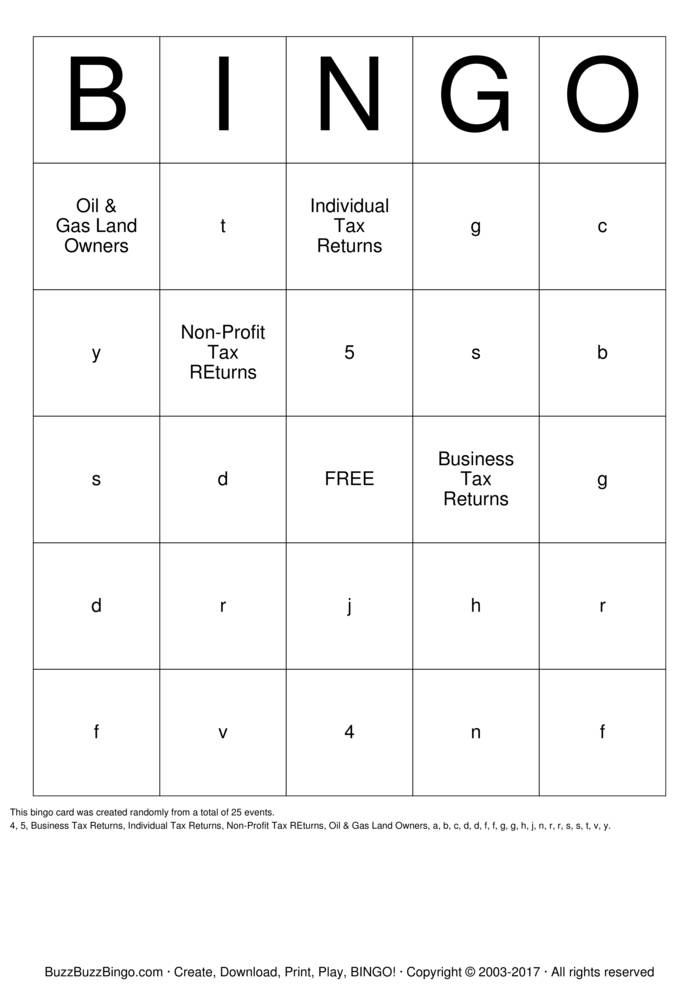 Custom Bingo Cards to Download, Print and Customize!
