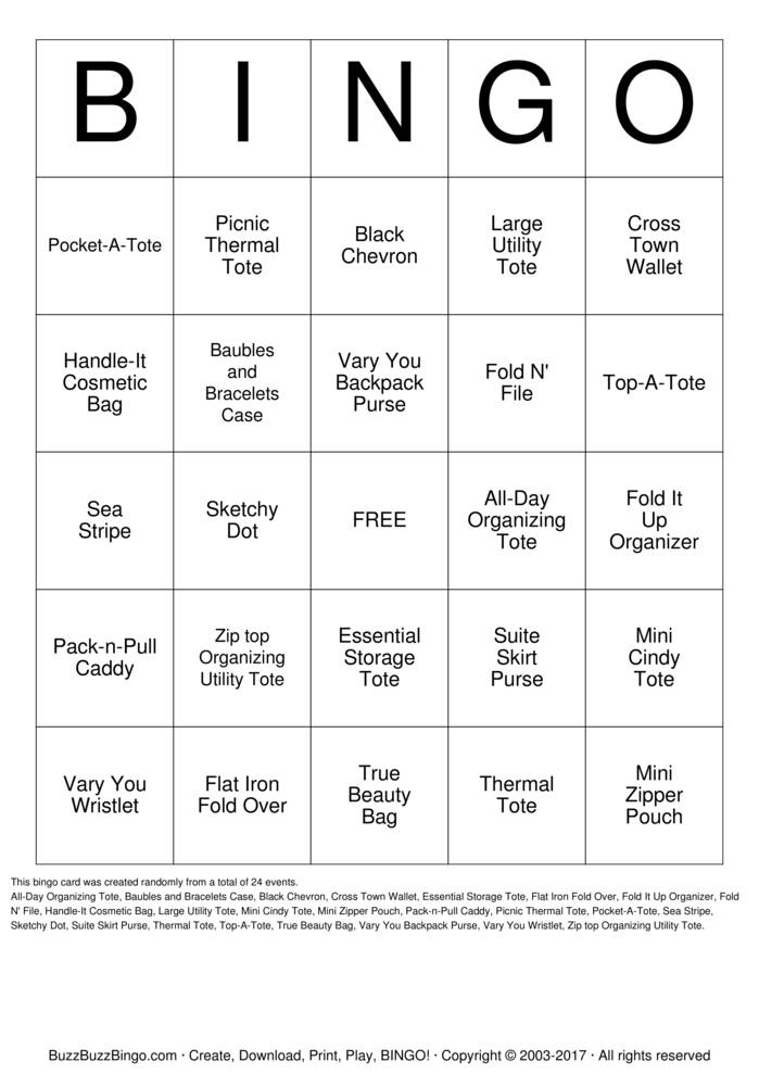 Download Free Custom Bingo Cards