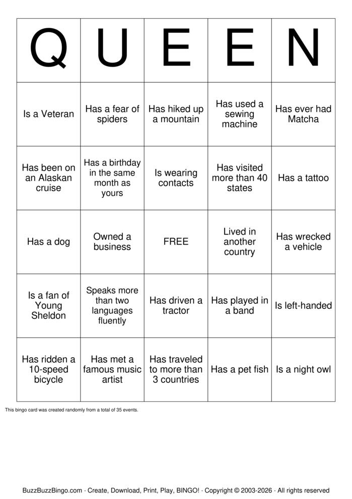Download Free Royalty Bingo Cards Download Free Royalty Bingo Cards