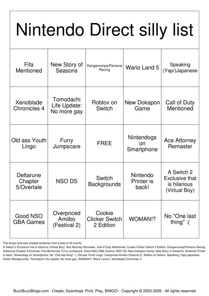 Download Free 2025 prediction  Bingo Cards