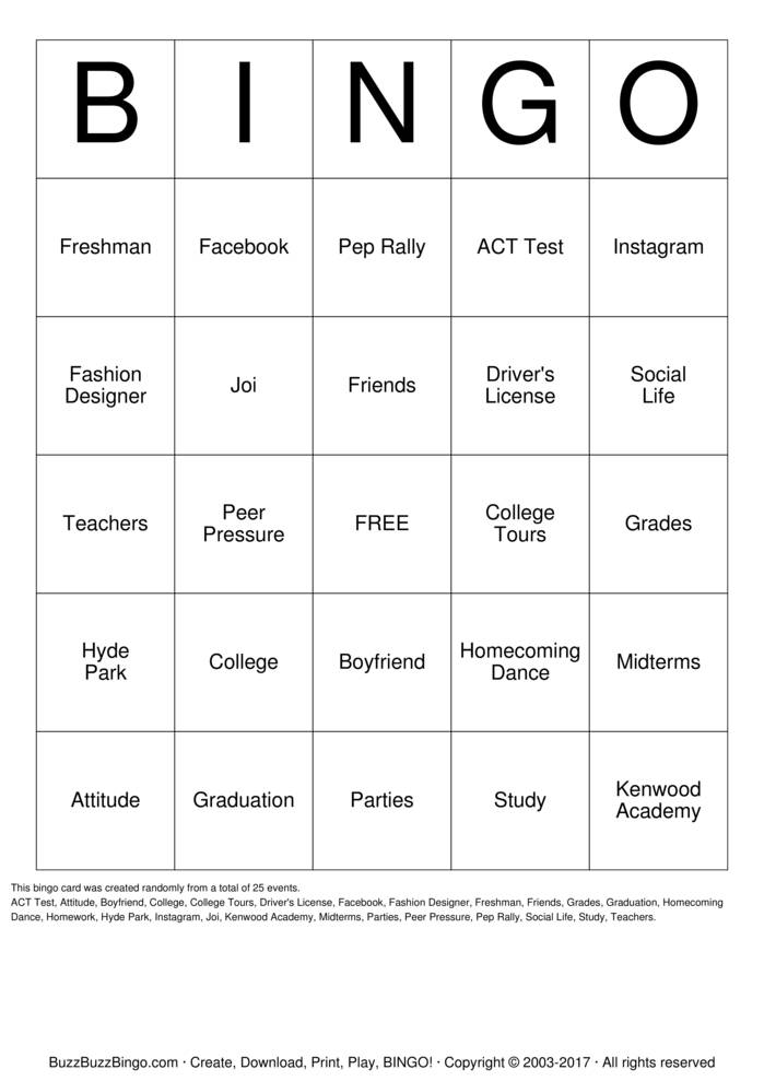 8th grade graduation party bingo cards to download print and customize