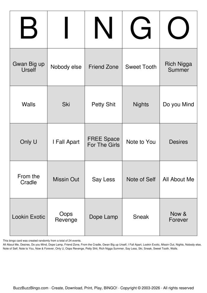 Download Free Custom Bingo Cards Download Free Custom Bingo Cards