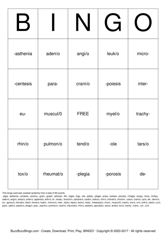 Download Free Custom Bingo Cards Download Free Custom Bingo Cards