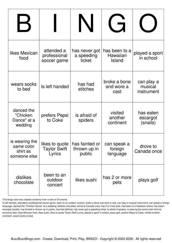 Download Free Find Someone Who... Bingo Cards Download Free Find Someone Who... Bingo Cards