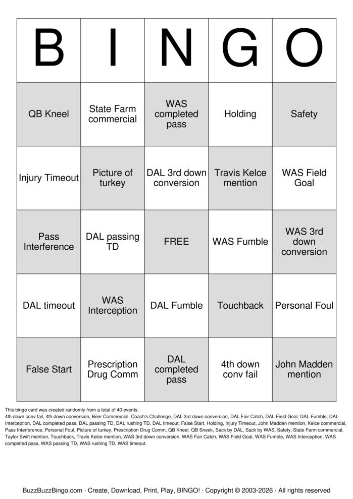 Download Free GRC Football Bingo Bingo Cards Download Free GRC Football Bingo Bingo Cards