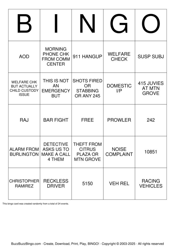 Download Free THIN GOLD LINE  Bingo Cards
