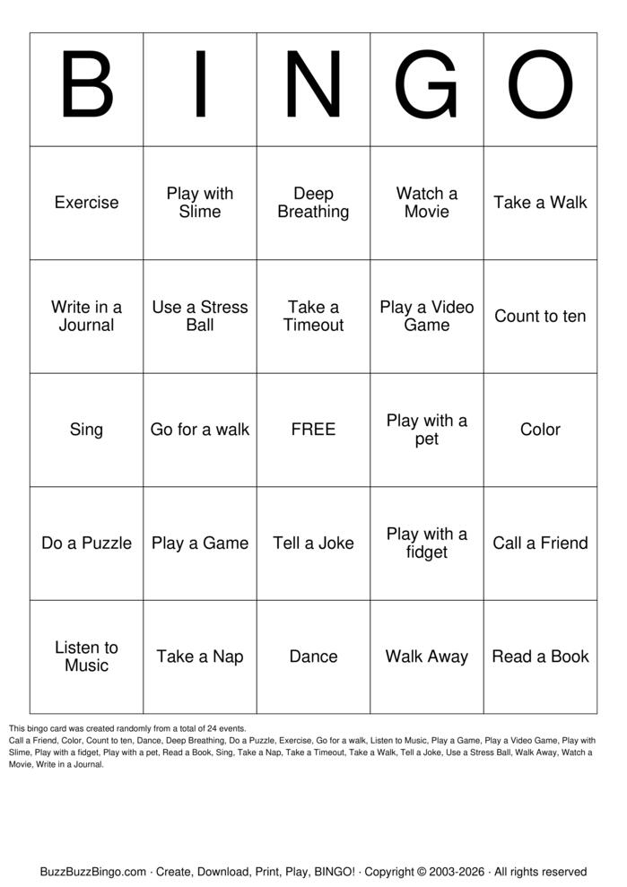 Download Free Custom Bingo Cards