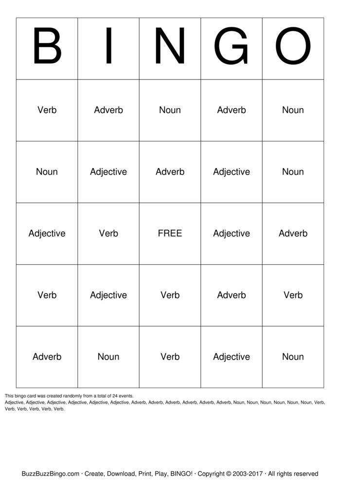 Download Free Custom Bingo Cards Download Free Custom Bingo Cards