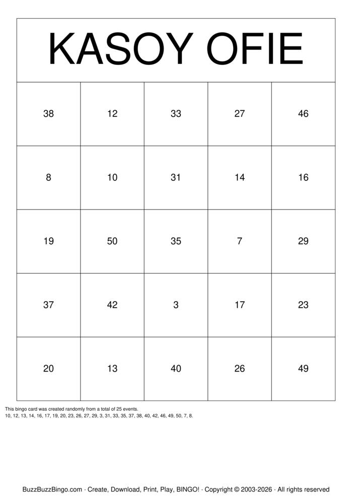Download Free 1-49 Bingo Cards