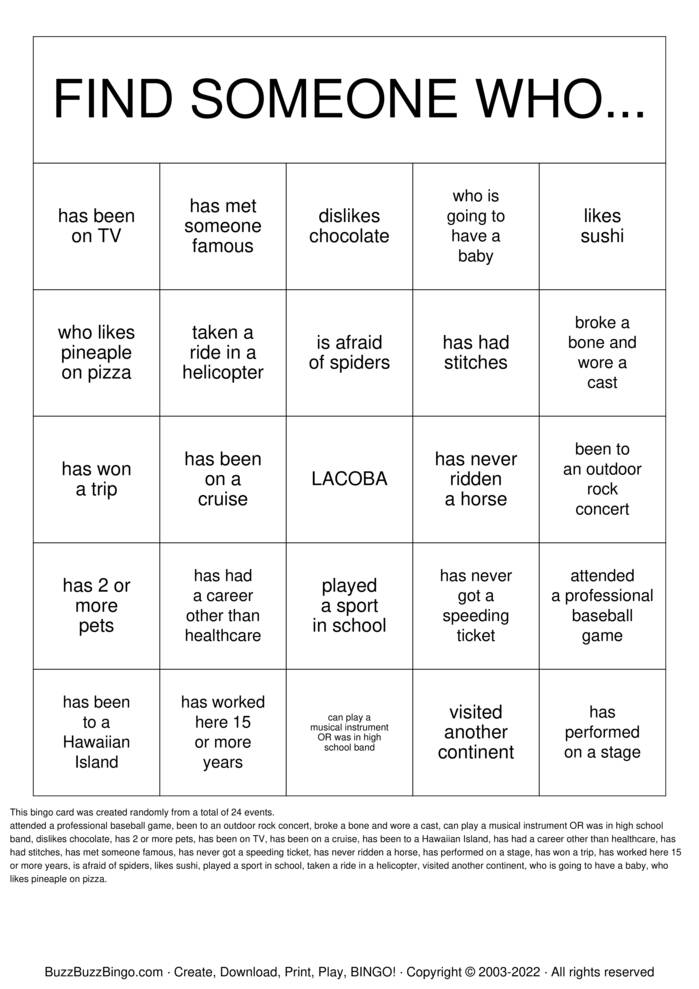 Getting to know you bingo cards to download print and customize 