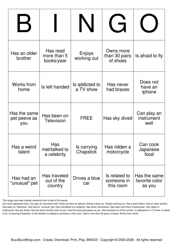 Download Free Icebreaker Bingo Cards
