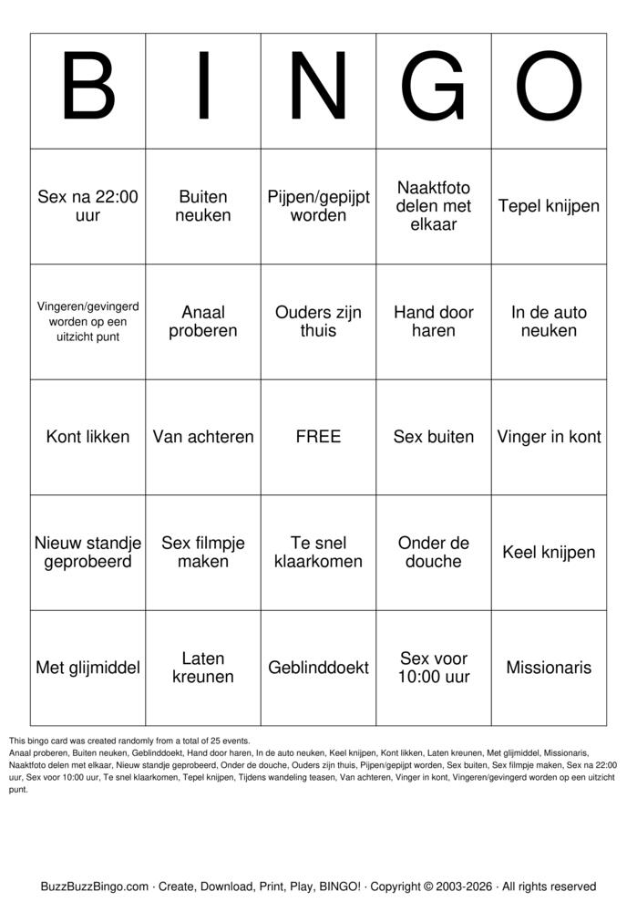 Download Free Sex Bingo Bingo Cards Download Free Sex Bingo Bingo Cards