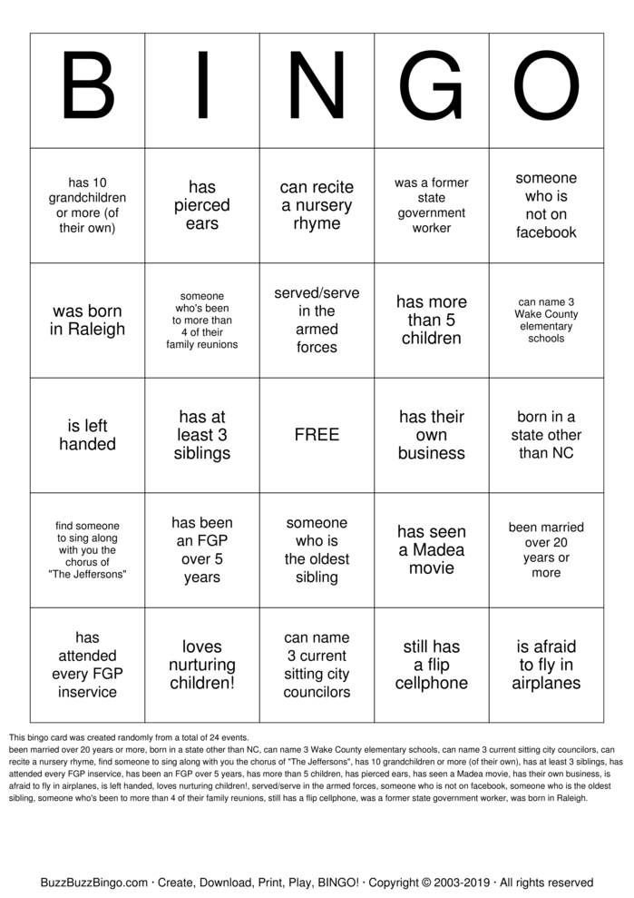Download Free FGP Getting to Know You BINGO Bingo Cards Download Free FGP Getting to Know You BINGO Bingo Cards