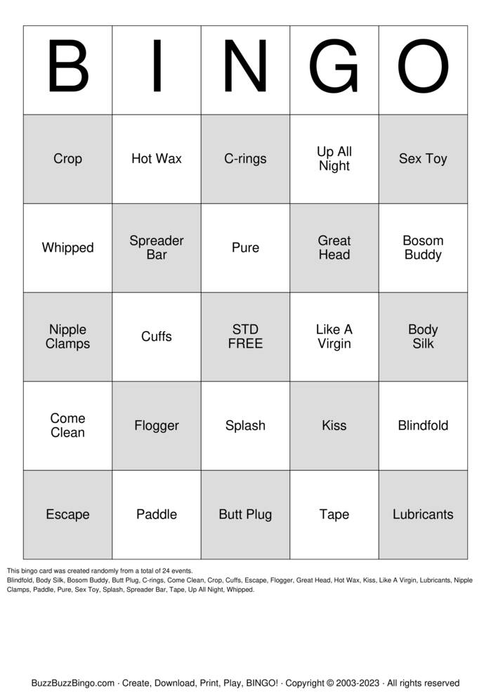 Download Free Custom Bingo Cards