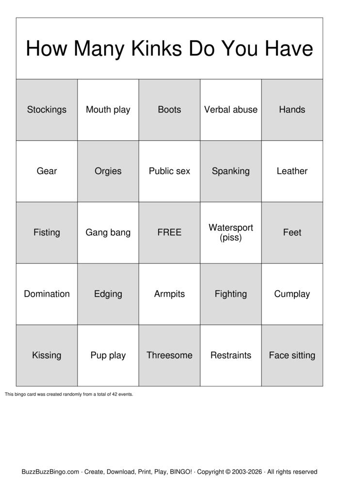 Download Free Gay Kink Bingo Bingo Cards Download Free Gay Kink Bingo Bingo Cards