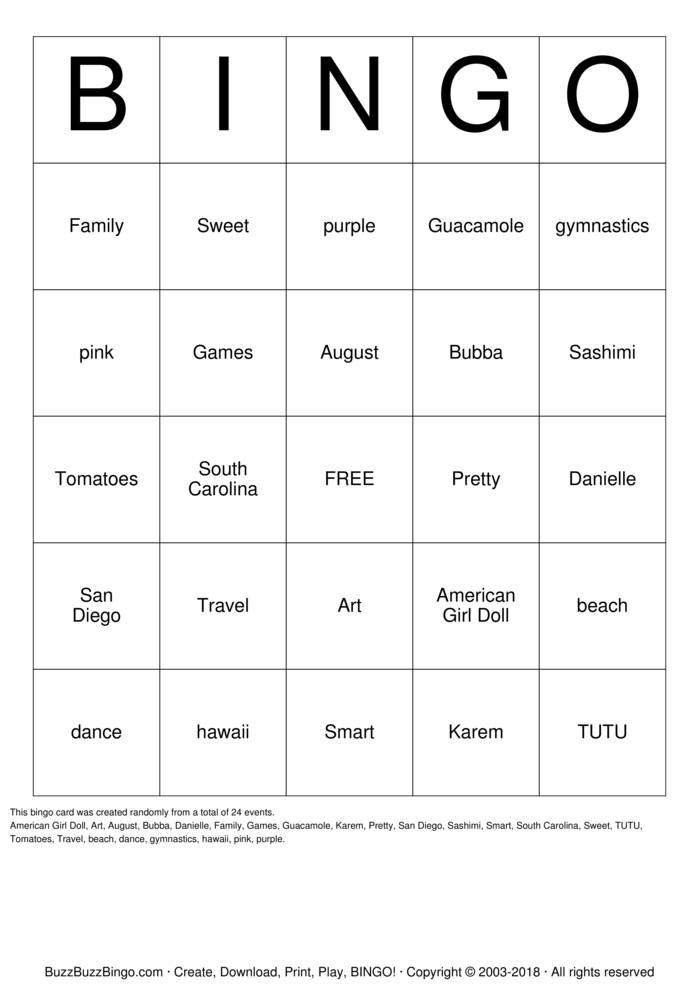 Download Free Kara's Tea Party Bingo Cards Download Free Kara's Tea Party Bingo Cards