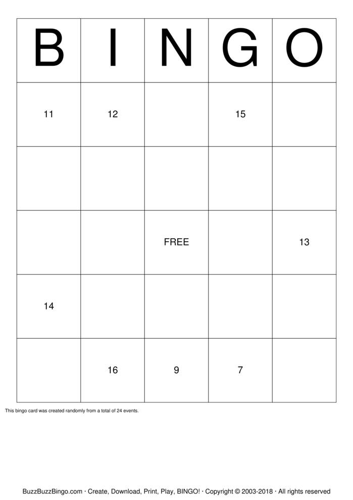 Download Free BINGO is RADICAL Bingo Cards