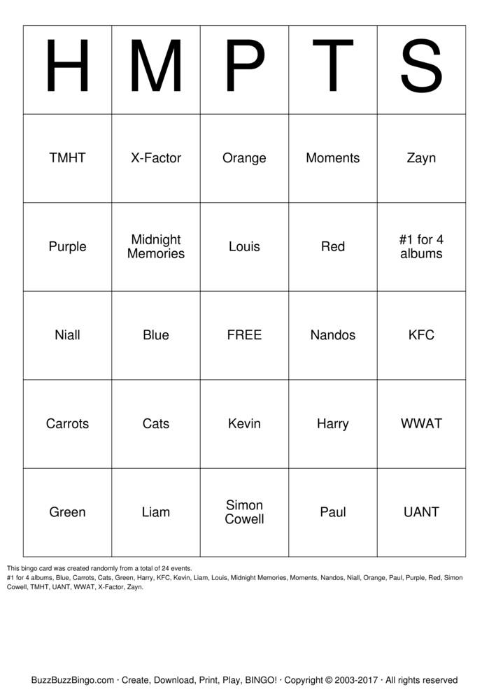 Bingo Cards to Download, Print and Customize!