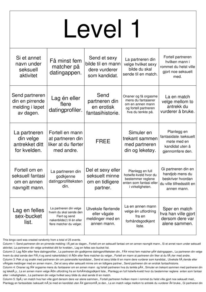 Download Free Hotwife Bingo Cards Download Free Hotwife Bingo Cards