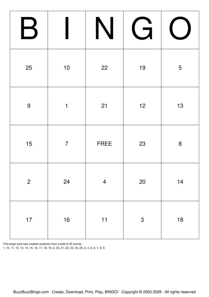 Download Free Indian Food Bingo Cards